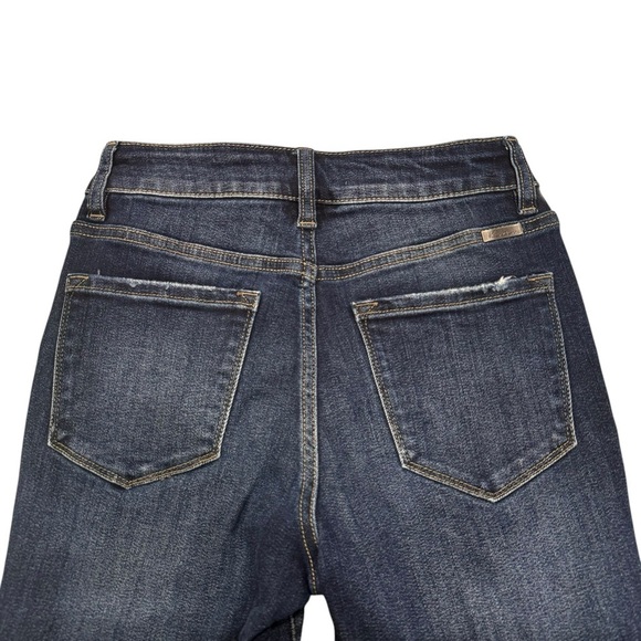 NWOT Kancan Size 3/25 High Rise 
5 Button Skinny Medium Wash Distressed Jeans - Picture 5 of 9